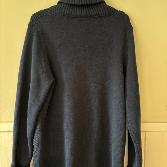 Mens dark blue H&M cardigan size Medium collegiate nautical eclectic grandpa - Picture 2 of 8